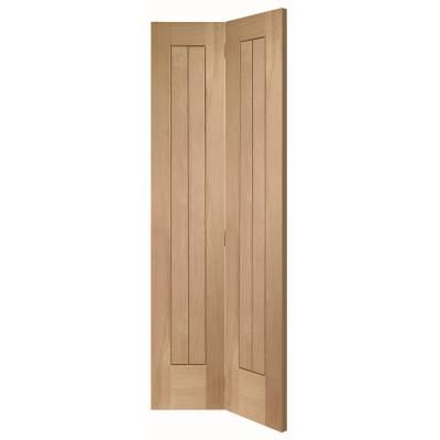 Oak Suffolk Internal Bi-fold Bifold Door Wooden Timber Inter...